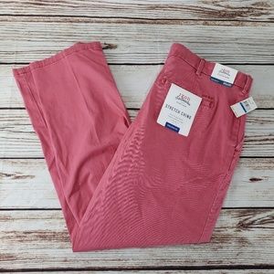 NEW Izod Chino 36x30 Flat Front Pants